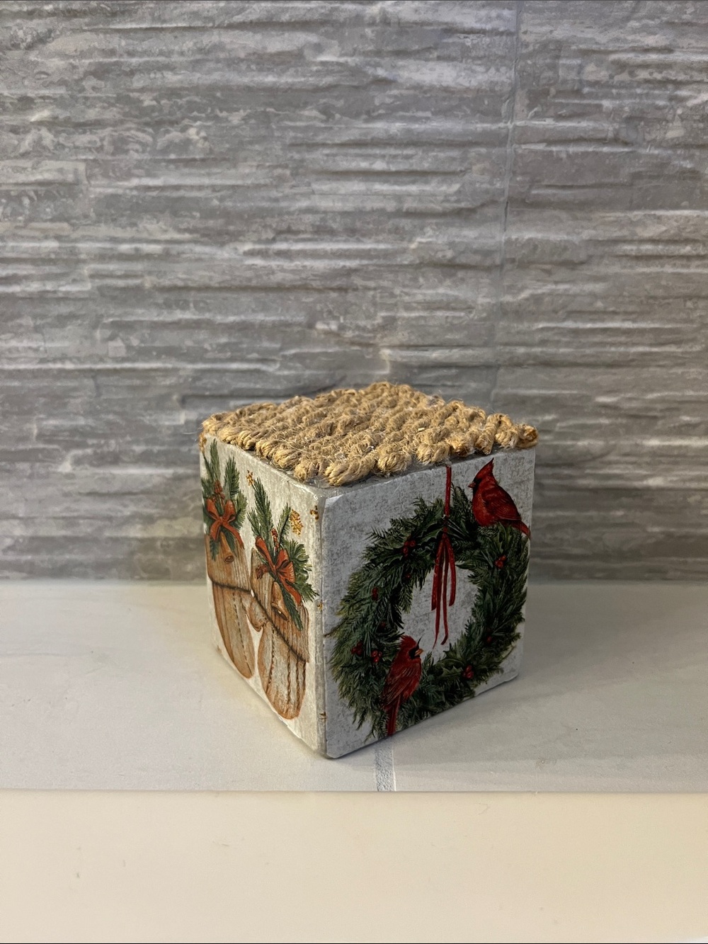 Holiday Decorative Cube